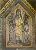 Christ couronnant saint Hadelin et saint Remacle